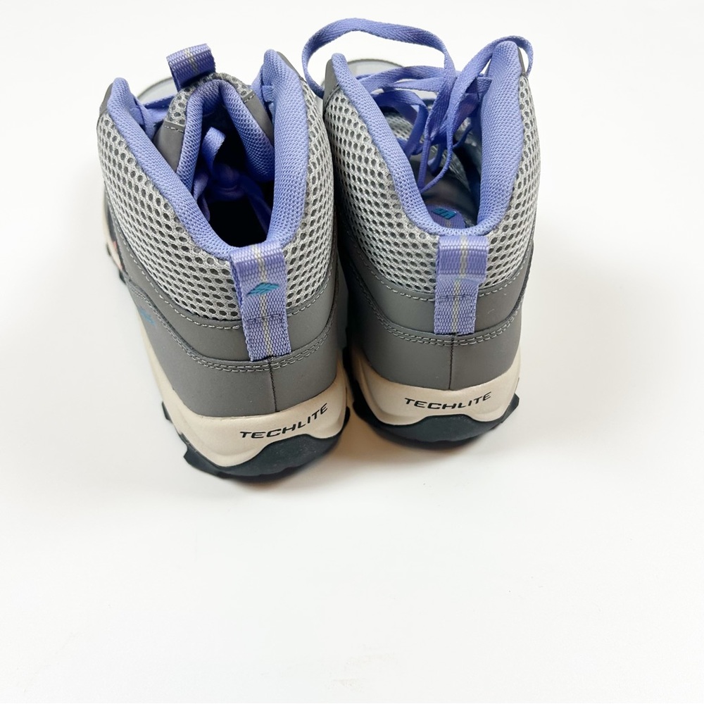 Stylish Gray and Purple Women's Sneakers - Picture 7 of 8